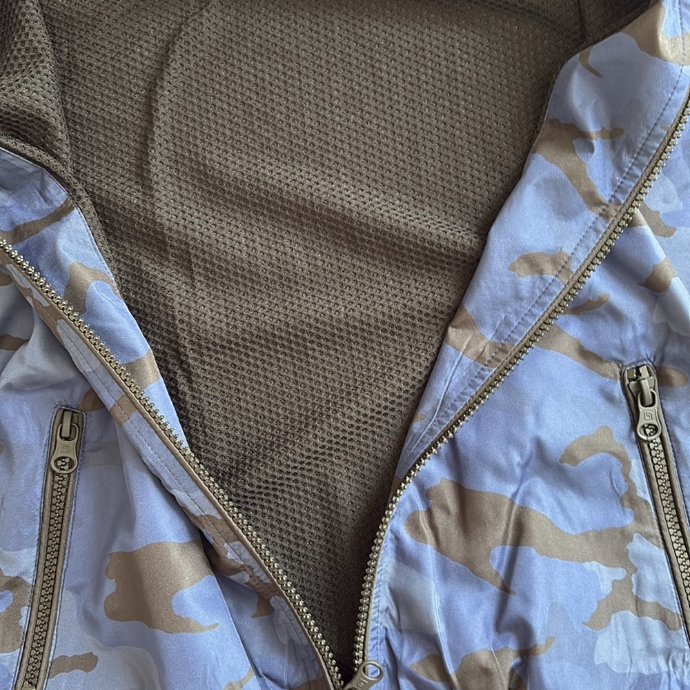 Blanc Noir Tempest Wind Bomber Navy Camo Women's Jacket Size Small NWT - Picture 5 of 8